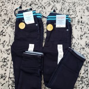 NWT Cat&Jack Girls Skinny Jeans Lot Size 6 2 pairs